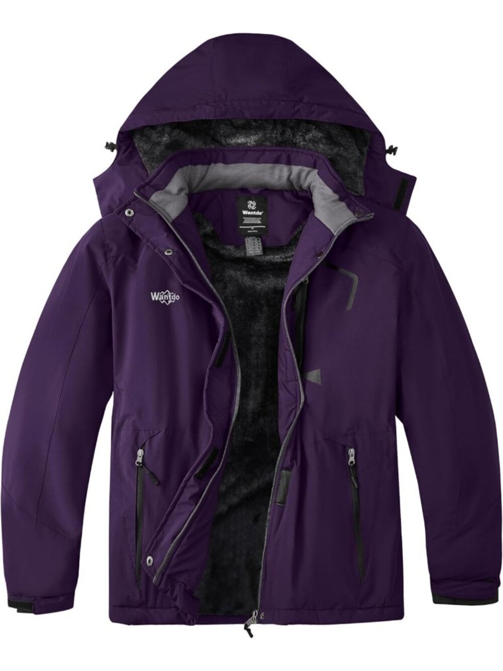 Plus Size Waterproof Ski Jacket for Women | Winter Snow Coat with Hood